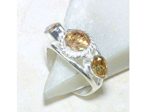Sparkly Handcrafted Crystal Ring size 9