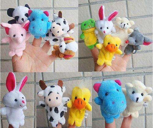 "Set of 10" Entertaining Animal Finger Puppets for Pretend Play