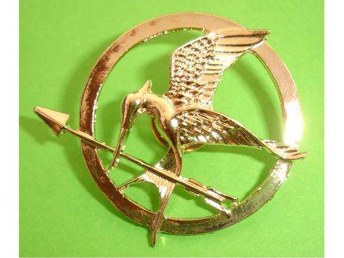 "Hunger Games" Gold Mocking Jay Fashion Brooch