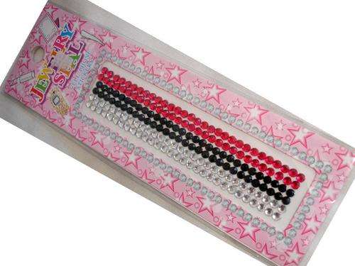 "White, Black & Fuchsia" Bling it On Rhinestone Crystal Decorations