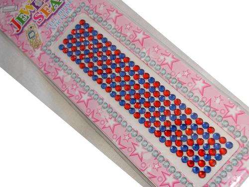 "Red & Blue" Bling it On Rhinestone Crystal Decorations