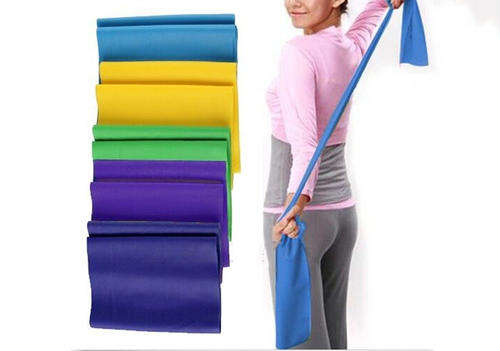 Unisex Yoga Pilates Dancers Rubber Stretch Resistance 1.5 Meters Fitness Band