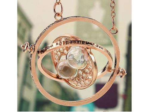 Magical Time Turner Fashion Necklace in Gold Tone like Harry Potter