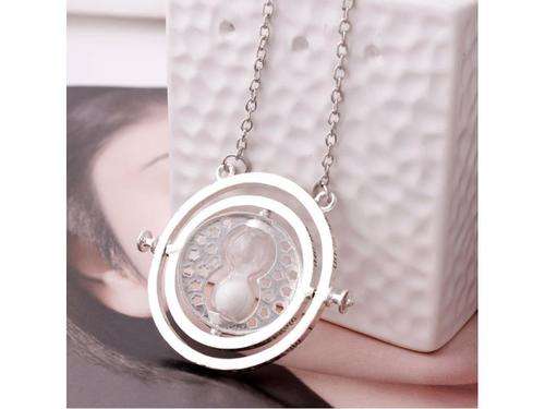 Magical Time Turner Fashion Necklace in Silver Tone like Harry Potter