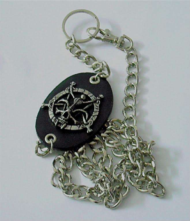 Cool Spider Skull Bikers Wallet Belt Chain