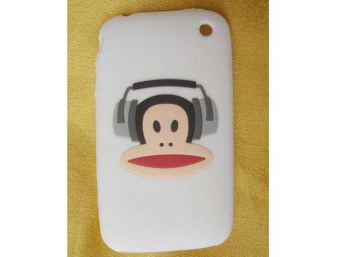 New Paul Frank White Silicone Case Skin Cover for iPhone 3G 3GS