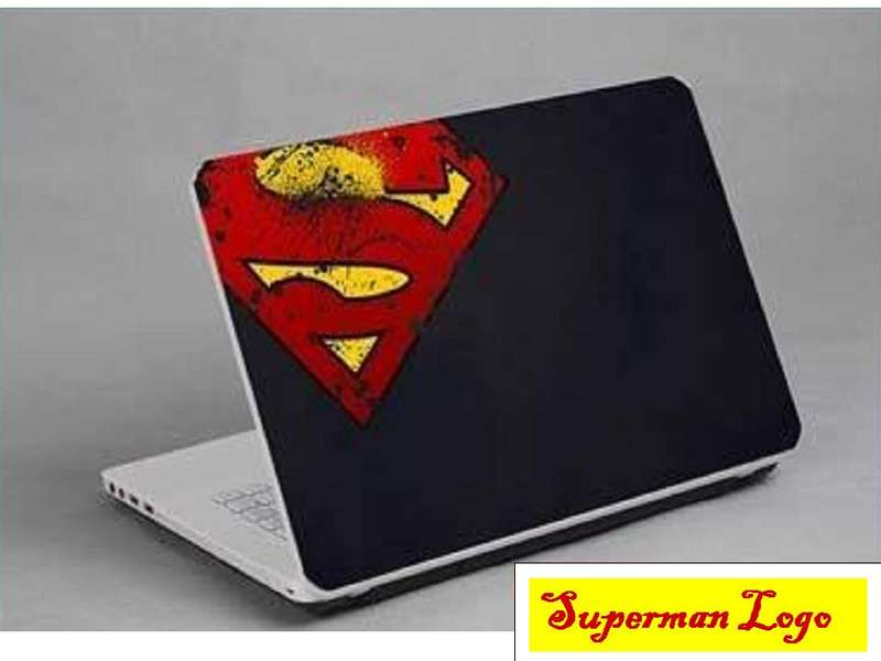 "Flying Superman logo" Laptop Skin