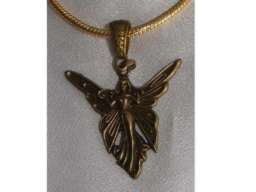 Beautiful Bronze Fairy Pendant Charm
