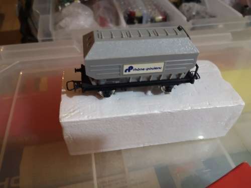JOUEF HO WAGON TREMIE 2 AXLES RHONE PROGIL REF 6435 - IN ORIGINAL BOX