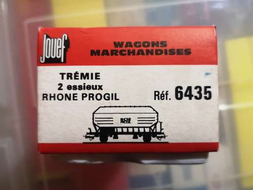 JOUEF HO WAGON TREMIE 2 AXLES RHONE PROGIL REF 6435 - IN ORIGINAL BOX
