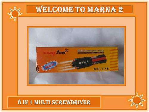 8 IN 1 MULTI SCREWDRIVER WITH POWERFUL TORCH