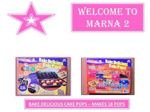 BAKE DELICIOUS CAKE POPS - MAKES 18 POPS
