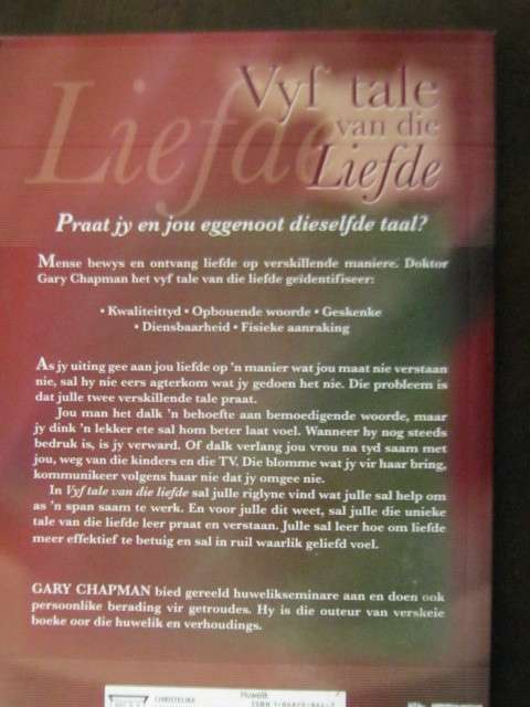 Vyf tale van die liefde deur Gary Chapman
