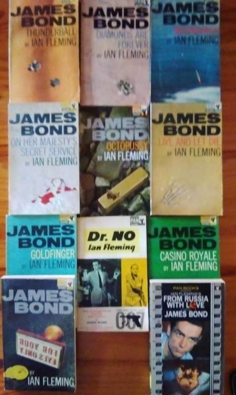 James Bond by Ian Fleming 11 books PAN BOOKS