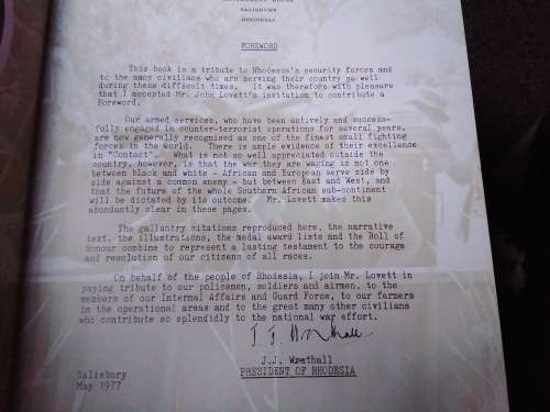 Contact Rhodesia at war John Lovett