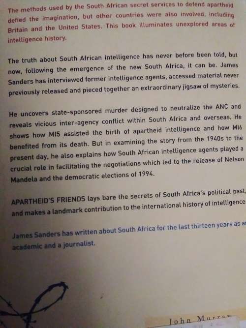 Apartheid friends by James Sanders