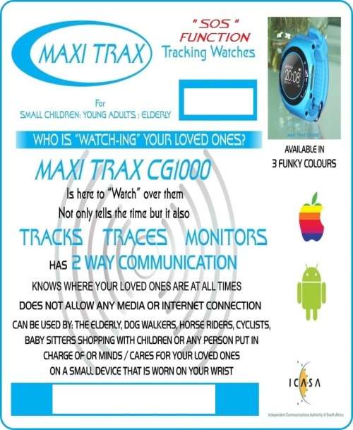 MAXI TRAX CG1000 TRACKING/TRACING WATCH