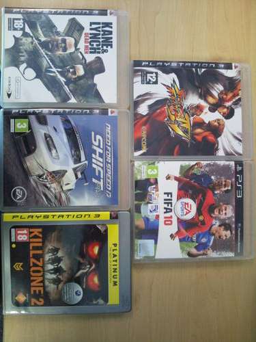PS3 Game Bundle (NFS Shift, Street Fighter IV, etc...)
