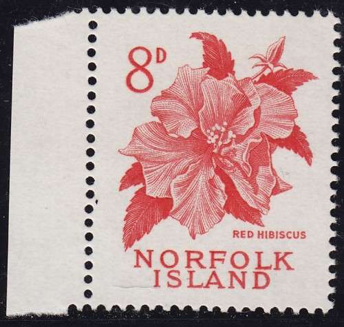 Norfolk Island - 1960 -1962 Flowers and Birds -8d - MNH