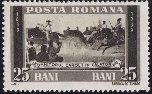 Romania - 1939 The 100th Anniversary of the Birth of King Carol I - LH