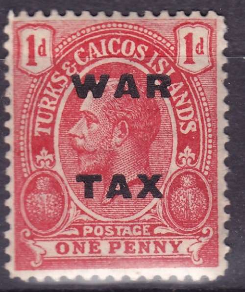 Turks And Caicos Islands - 1919 Overprinted WAR TAX a