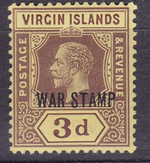 Virgin Islands - 1917 Overprinted - War Stamp - MNH a