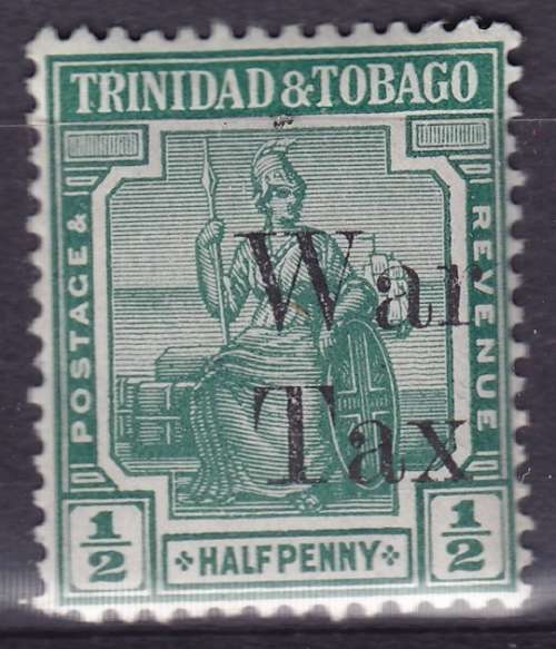 Trinidad & Tobago - 1917 & 1918 War Tax - Light Font