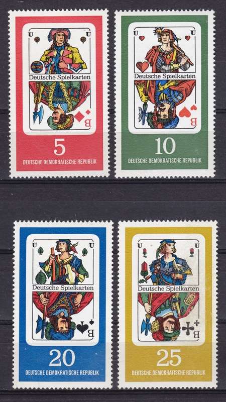Germany - DDR - 1967 German Playing Cards - Complete Set - MNH