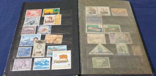 Stock Clearance Sale - Ship Theme Album - Mostly Used - See Description