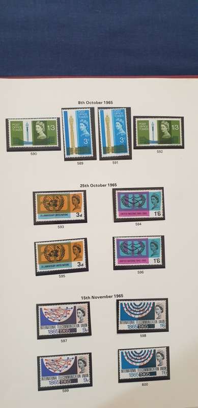 Stock Clearance Sale - Great Britain - Queen Elizabeth 1950s to 1971 MNH - See Description