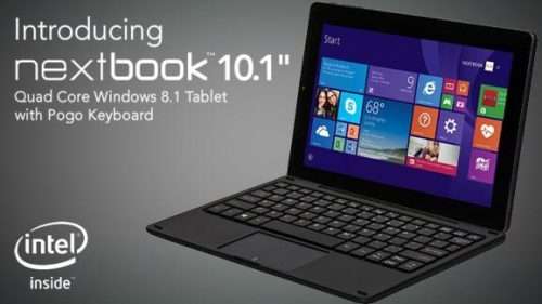 {NEW} NEXTBOOK 10.1" 2-IN-1 QUAD CORE WINDOWS 8.1 TABLET WITH DETACHABLE KEYBOARD