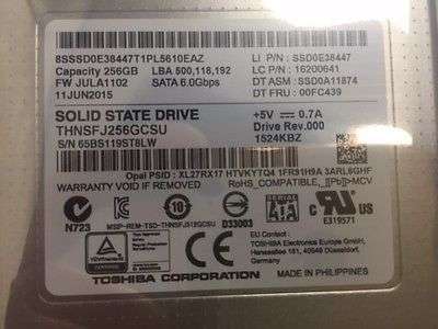 TOSHIBA SSD 256Gb *256GB* 2.5" SOLID STATE DRIVE