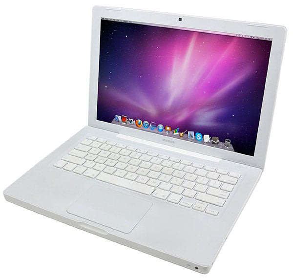MACBOOK A1181 13" CORE 2 DUO, 1.83GHZ , 250GB HD , 4GB RAM, CD RW, MAC OS X version 10.6.8, CAM, ETC