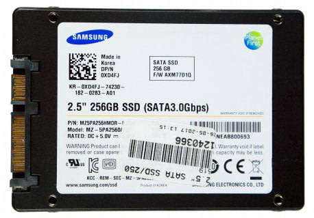 [BARGAIN] SAMSUNG SSD, 2.5INCH 256GB, SATA 3Gb/s  SOLID STATE DRIVE