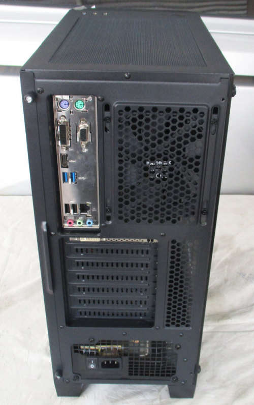 gaming desktop pc, 9th gen, core i5,16gb ram, 256gb ssd, raidmax led case, vga, dvi, win 11 pro, etc