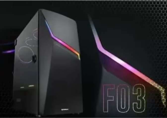 gaming pc with argb ,  8th gen, intel  core i5, 8gb ram, 180gb ssd and 1tb hd, Win 11 pro, etc