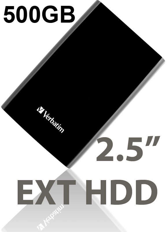 Verbatim 500GB 2.5" USB 3.0 External Hard Drive
