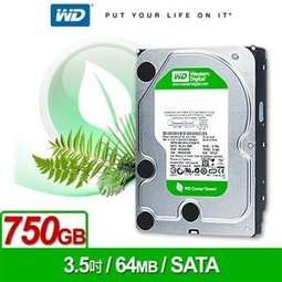 WESTERN DIGITAL 750GB CAVIER GREEN SATA3 INTERNAL 3.5" HARD DISK (BRAND NEW)