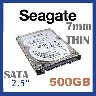 SEAGATE MOMENTUS THIN (WORLD 1ST 7MM THIN DRIVE) *500GB* 2.5" SATA INTERNAL HARD DRIVE (NEW)