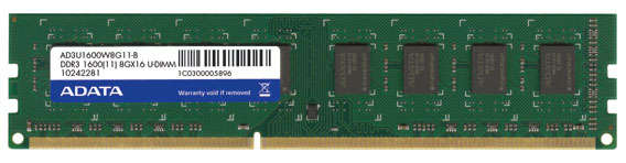 ADATA 4096 MB ***4GB*** DDR3 1600MHz DESKTOP MEMORY MODULE (BRAND NEW)