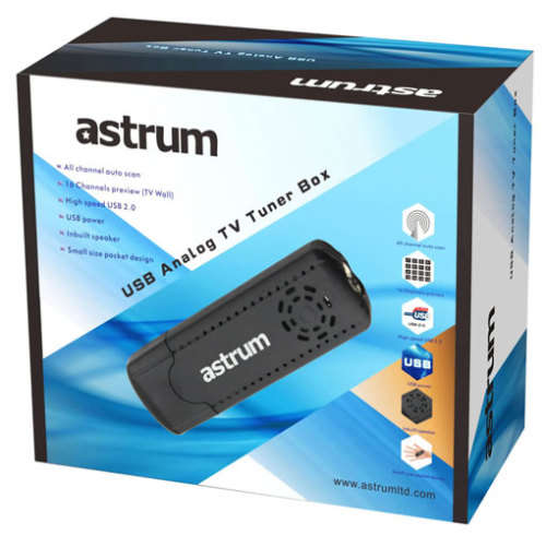 **BRAND NEW & SEALED** ASTRUM USB ANALOG TV TUNER WITH REMOTE CONTROLS - WORTH R300 -GRAB IT @ R229!
