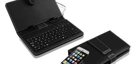 ASTRUM LEATHER FINISH ANDROID KEYBOARD (NO BATTERY REQUIRED)