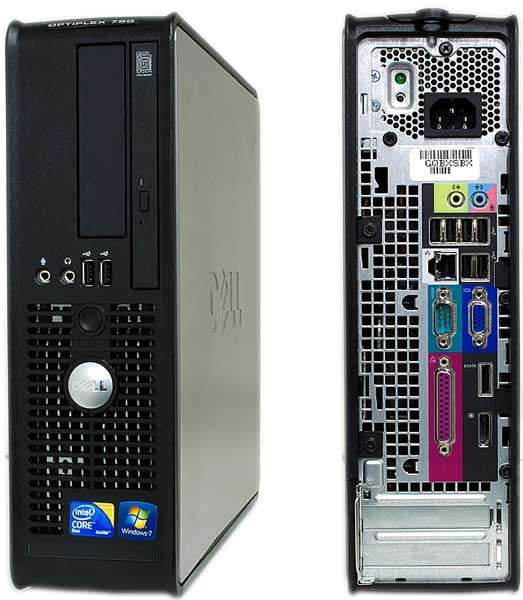 DELL OPTIPLEX 760 SFF CORE 2 QUAD @ 2.83GHz, 4GB RAM, 160GB HD, DVD-RW, LICENSED WIN VISTA BUS ETC