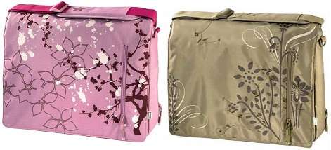 HAMA LAPTOP / NOTEBOOK LADIES BAG SIZE 17" IN PINK & SAND COLOR
