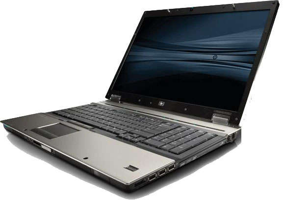 HP ELITEBOOK 8730W, CORE2DUO, 160GB HD, 4GB RAM, 17.1" NVIDIA VGA, WIN VB, DVD-RW, BLUETOOTH, WIFI,