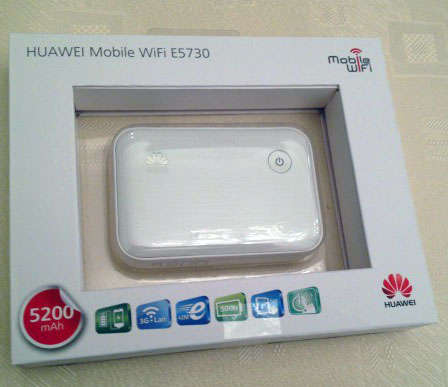 HUAWEI E5730s 43.2Mbps 3G+Wifi Router / Hotspot / 5200 mAh Power Bank