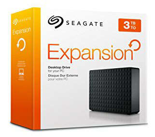 SEAGATE EXPANSION {{ 3TB }} DESKTOP EXTERNAL HARD DRIVE
