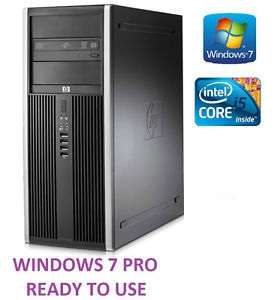 HP COMPAQ ELITE TOWER DESKTOP PC CORE i5 @ 3.33GHz, 4GB RAM, 500GB HD,DVD-RW, LICENSED WIN 7 PRO ETC