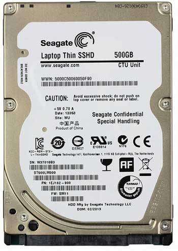 SEAGATE Laptop Thin {{SSHD}} 500Gb *500GB* SATA INTERNAL HARD DRIVE