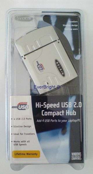 BELKIN HI-SPEED USB 2.0 4-PORT COMPACT HUB (BRAND NEW)